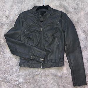 Faux Leather Jacket